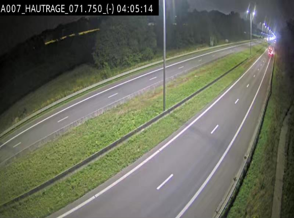 Webcam autoroute Belgique - Hautrage - E19 - BK 71.7