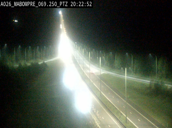 Webcam E25 (A26) à Mabompré. Vue orientée vers Liège