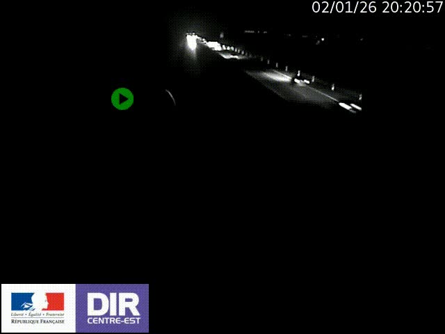 Webcam sur le contournement de Valence, sur la Nationale 7, à la jonction avec la N532, caméra orientée vers Grenoble