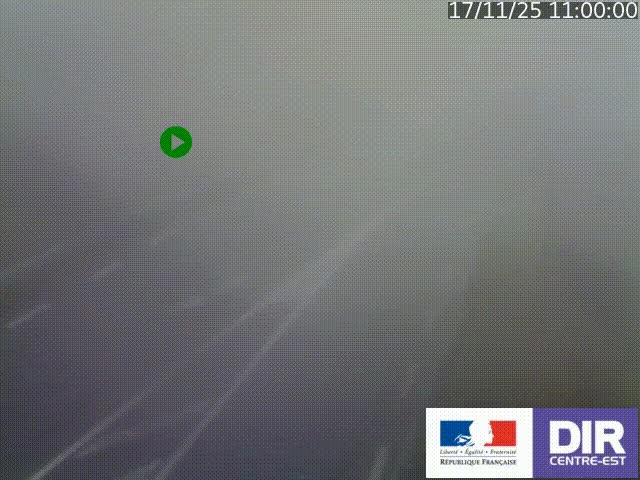Webcam sur le col Pin Bouchain, vue orientée vers Roanne, en provenance de Lyon sur la nationale 7 (N7)