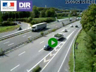 Webcam sur la Nationale 201 à hauteur de la sortie Chambéry-Nord, avant à la jonction entre l'A41 et l'A43, en direction de Lyon