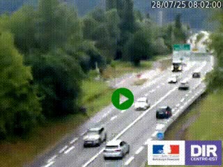 Webcam info trafic à proximité de Vizille sur la N85, au niveau du point de vue du Saut du Moine à Champagnier