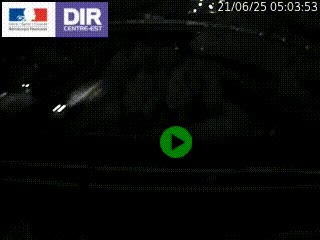 Webcam traffic à Grenoble-sud sur l'autoroute A480. Vue orientée vers l'entrée et la sortie de Grenoble