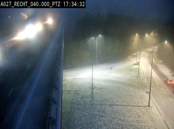 Webcam sur A27/E42 après Malmedy. Vue orientée vers l'Allemagne