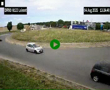 Webcam en périphérie de Chartres sur la N123, à hauteur de Luisant. Vue orientée vers Chartres