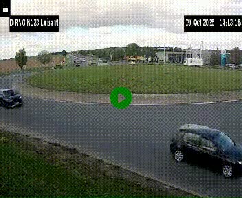 Webcam en périphérie de Chartres sur la N123, à hauteur de Luisant. Vue orientée vers Chartres
