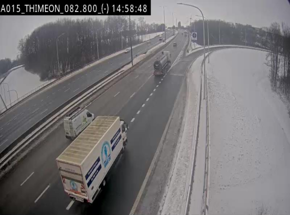 Caméra trafic Belgique - Thiméon - E42, jonction avec A54 (E420) direction La Louvière/Charleroi - BK 82.82