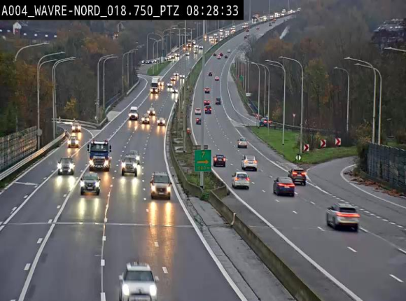 Webcam traffic E411(A4) - BK 18.7 - Bierges (Wavre Nord)