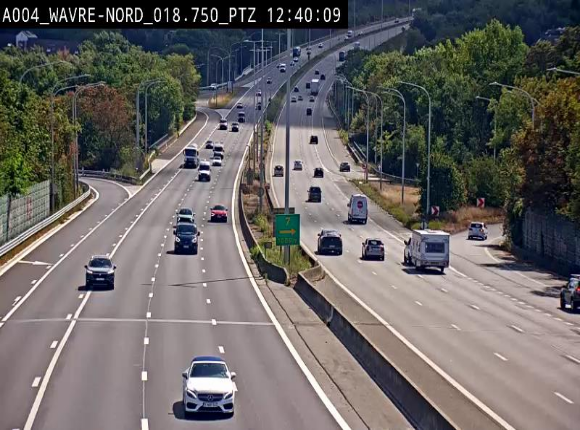 Webcam traffic E411(A4) - BK 18.7 - Bierges (Wavre Nord)