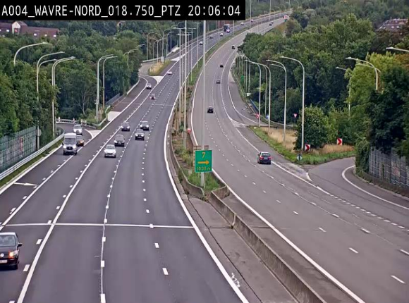 Webcam traffic E411(A4) - BK 18.7 - Bierges (Wavre Nord)