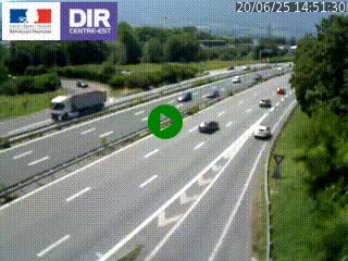 Caméra routière à hauteur de la sortie 15 Chambéry-centre au PK 4,103 en direction d'Albertville