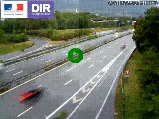 Caméra routière à hauteur de la sortie 15 Chambéry-centre au PK 4,103 en direction d'Albertville