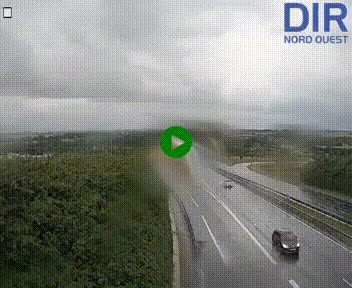 Webcam au début de l'A84 sur le périphérique Ouest de Caen (N814) à hauteur de la sortie 9, Porte de Bretagne