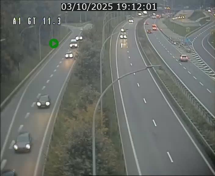 Traffic live webcam Luxembourg Senningerberg - A1 direction Allemagne - BK 11.3