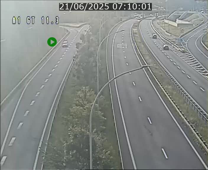 Traffic live webcam Luxembourg Senningerberg - A1 direction Allemagne - BK 11.3