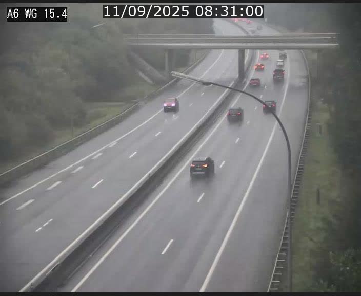 Traffic live webcam Luxembourg Capellen - A6 - BK 15.4 - direction Luxembourg/France/Allemagne