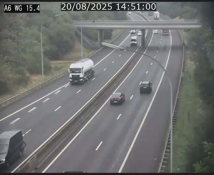 Traffic live webcam Luxembourg Capellen - A6 - BK 15.4 - direction Luxembourg/France/Allemagne