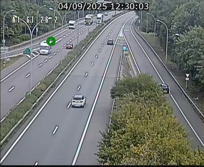 Traffic live webcam Luxembourg Grevenmacher - A1 direction Allemagne - BK 26.2