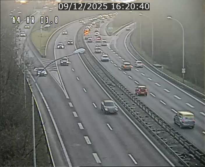 Webcam traffic A4 Luxembourg - BK 3.8 - Leudelange (direction Esch sur Alzette)