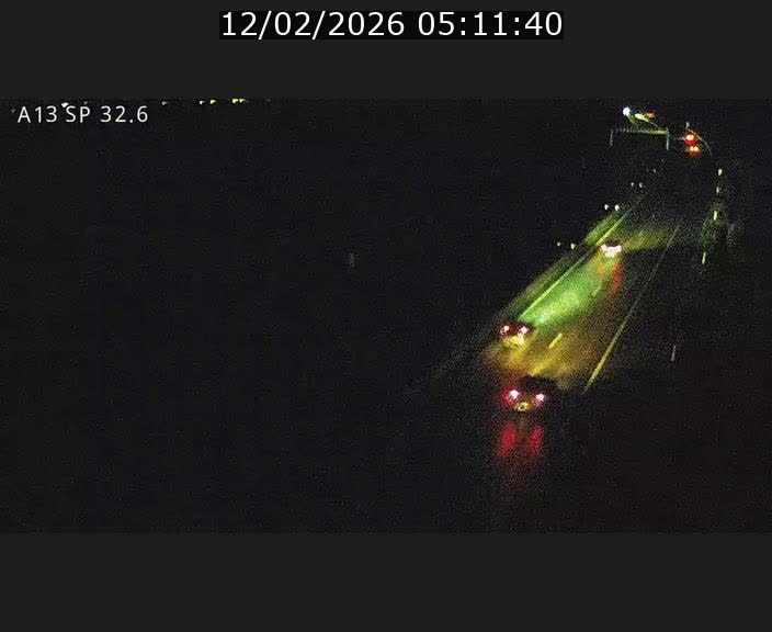 Webcam info trafic A13 à hauteur de Mondorf-les-bains. Vue orientée vers Altwies