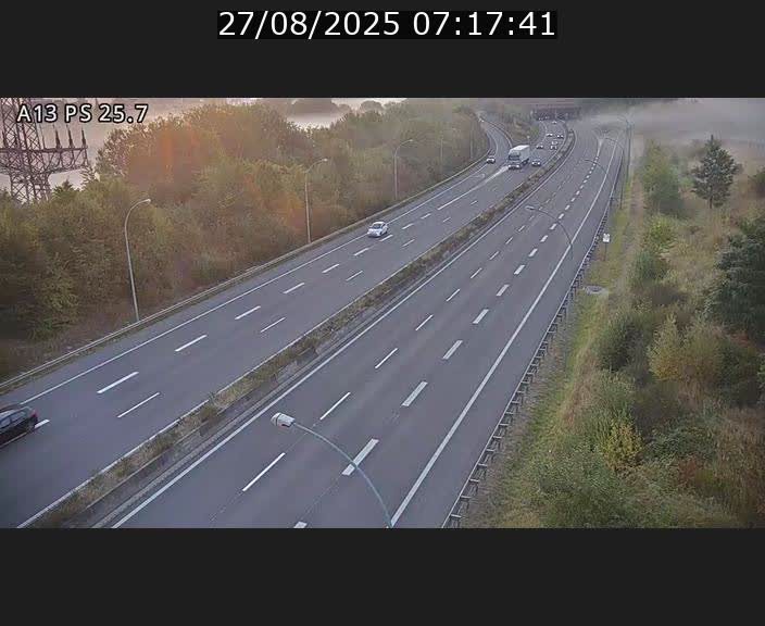 Traffic live webcam Luxembourg Frisange - A13 direction Allemagne - BK 26