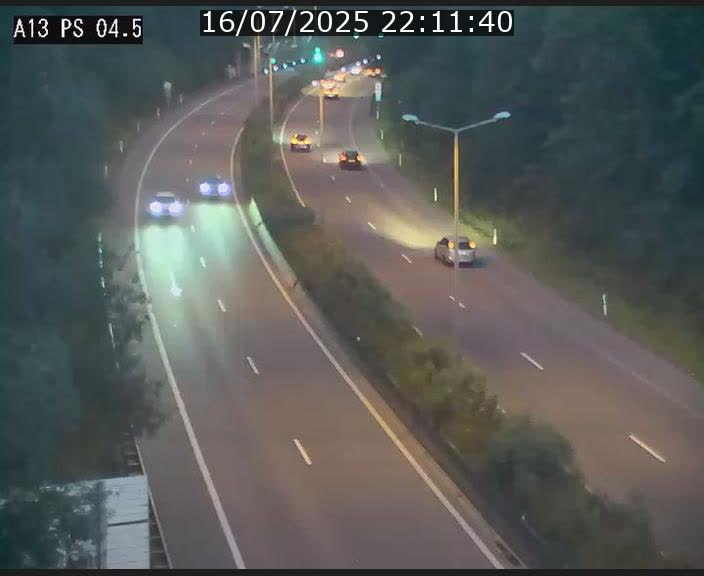 Traffic live webcam Luxembourg Differdange - A13 direction Esch-sur-Alzette - BK 4.5