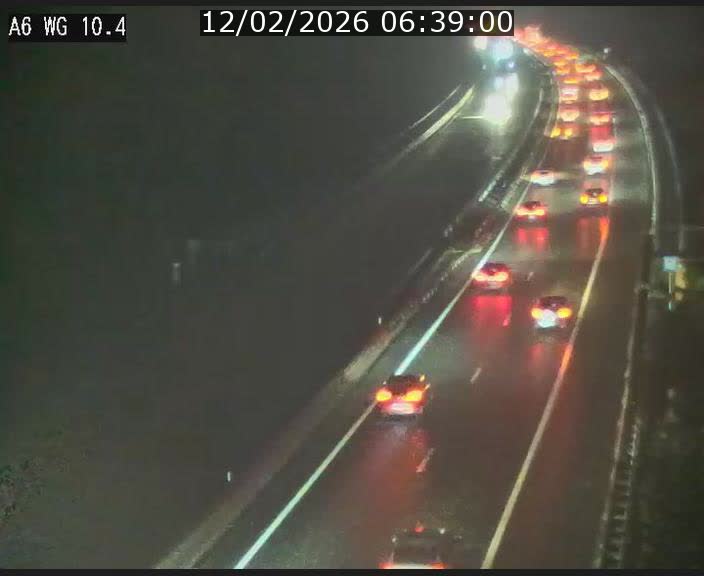 Traffic live webcam Luxembourg Mamer - A6 - BK 10.4 - direction Luxembourg/France/Allemagne
