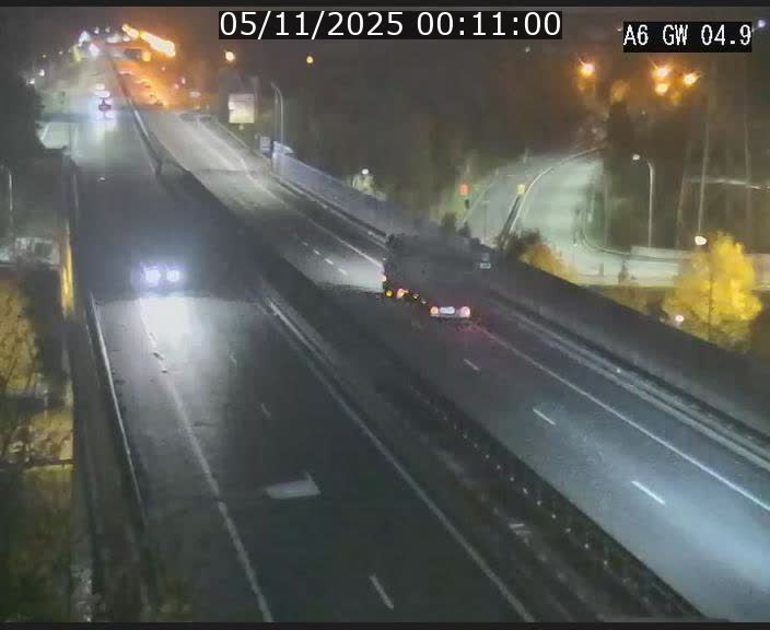 Traffic live webcam Luxembourg Croix de Cessange - A6 - BK 4.9 - direction Belgique
