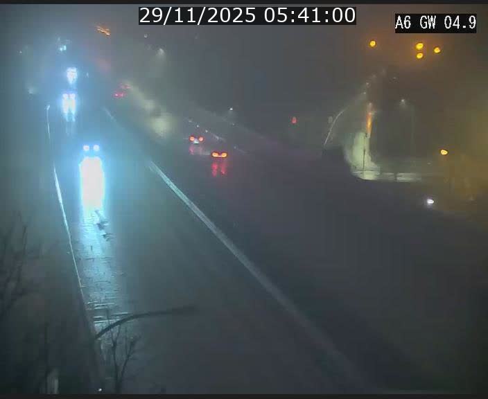 Traffic live webcam Luxembourg Croix de Cessange - A6 - BK 4.9 - direction Belgique