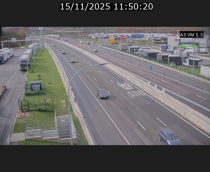 Traffic live webcam Luxembourg Aire de Berchem - A3 - BK 5 - direction France