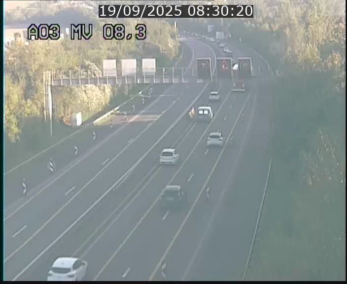 Webcam Autoroute après la Croix de Bettembourg en direction de Luxembourg sur l'A3