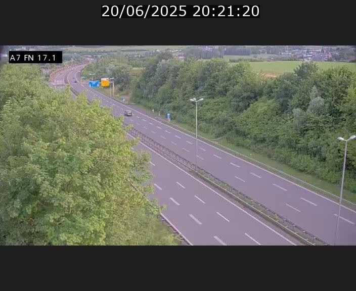 Caméra trafic Luxembourg - A7, Merscherbierg direction Mersch