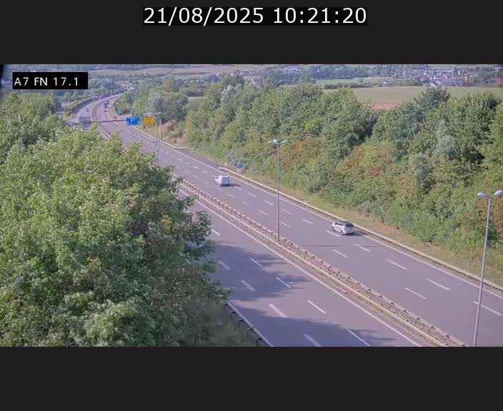 Caméra trafic Luxembourg - A7, Merscherbierg direction Mersch