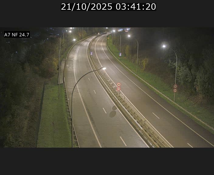 Caméra trafic Luxembourg - A7, Schieren direction Mersch