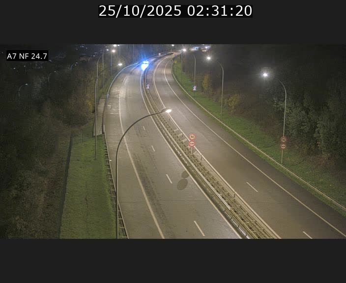 Caméra trafic Luxembourg - A7, Schieren direction Mersch