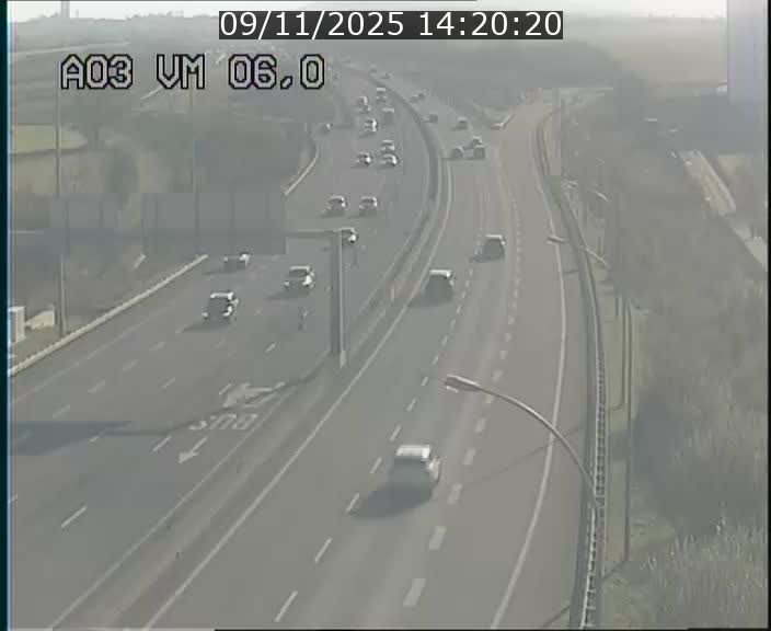 Traffic live webcam Luxembourg Aire de Berchem - A3 - BK 6 - direction France