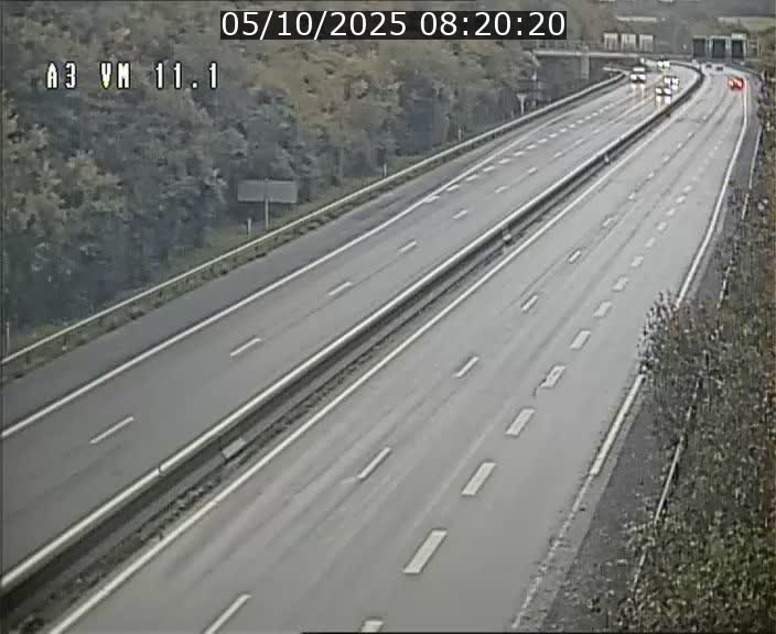 Webcam à la frontière franco-luxembourgeoise, avant la Croix de Bettembourg - BK 11.1 - direction Luxembourg-ville