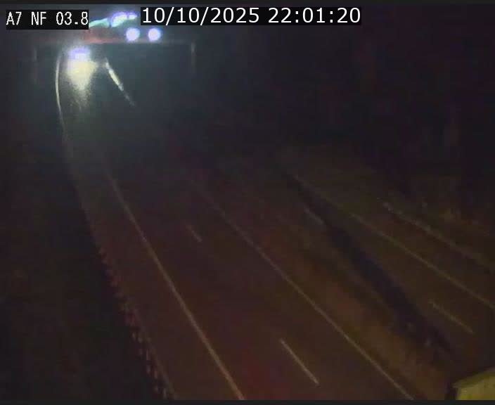 Webcam autoroute A7 au Luxembourg à la sortie du Tunnel Stafelter vers le Nord