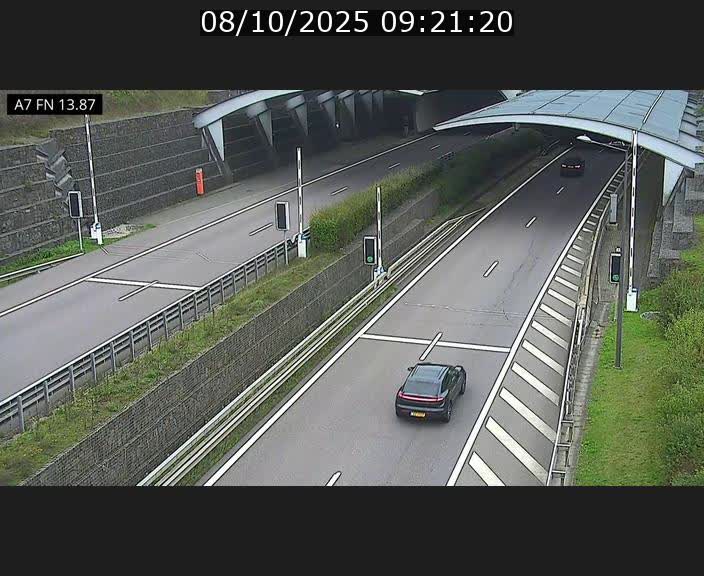 Caméra trafic Luxembourg - A7, Tunnel Gousselerbierg, entrée nord, direction Lorentzweiler