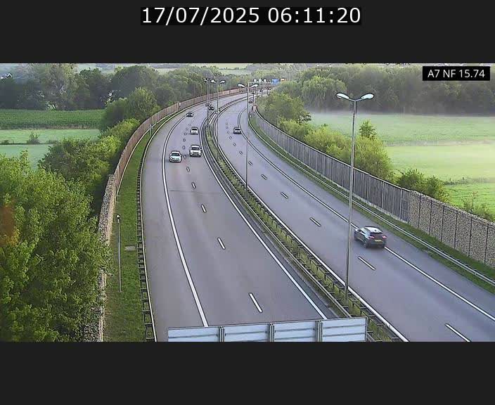 Caméra trafic Luxembourg - A7, Tunnel Mersch, entrée nord, direction Lorentzweiler
