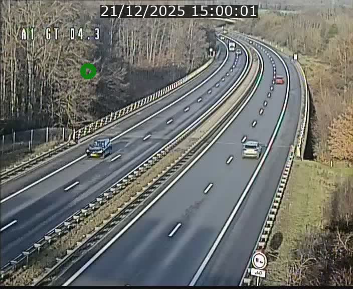 Traffic live webcam Luxembourg Itzig - A1 direction Sandweiler - BK 4.3