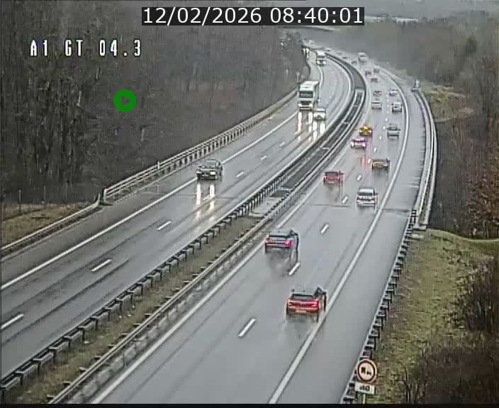 Traffic live webcam Luxembourg Itzig - A1 direction Sandweiler - BK 4.3