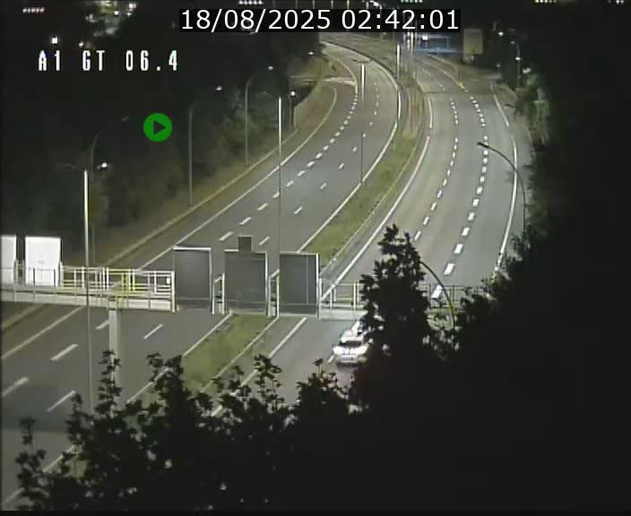 Traffic live webcam Luxembourg Hamm - A1 direction Sandweiler - BK 6.4