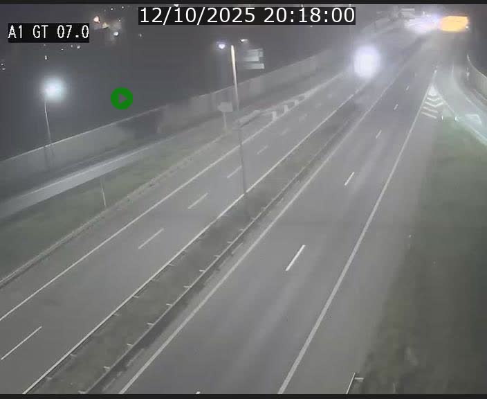 Traffic live webcam Luxembourg Cents - A1 direction Kirchberg - BK 7