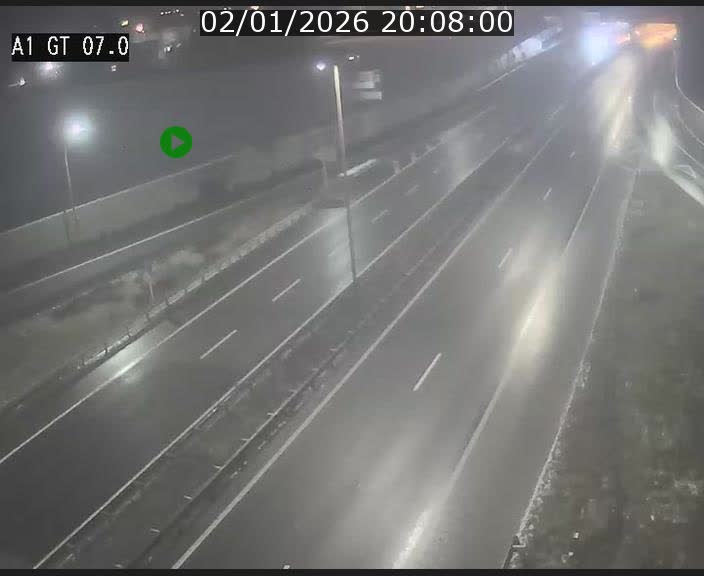 Traffic live webcam Luxembourg Cents - A1 direction Kirchberg - BK 7