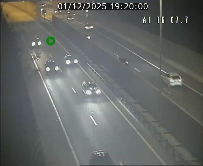 Traffic live webcam Luxembourg Kirchberg - A1 direction Luxembourg-ville - BK 7.7