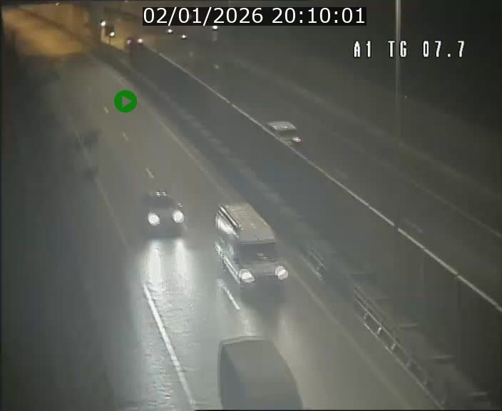Traffic live webcam Luxembourg Kirchberg - A1 direction Luxembourg-ville - BK 7.7