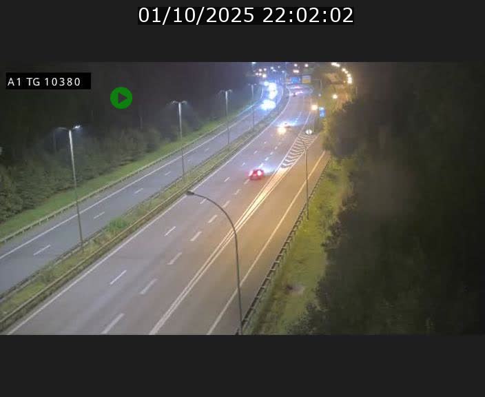 Traffic live webcam Luxembourg Senningerberg - A1 direction Luxembourg Kirchberg - BK 10.3