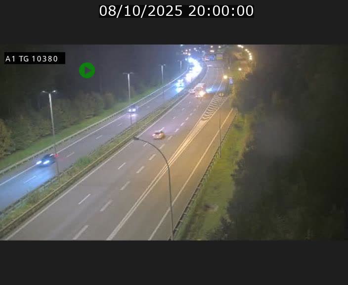 Traffic live webcam Luxembourg Senningerberg - A1 direction Luxembourg Kirchberg - BK 10.3