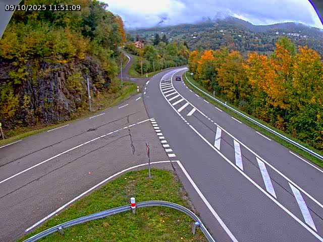 Caméra autoroute France - N66, col du Bussang direction Remiremont
